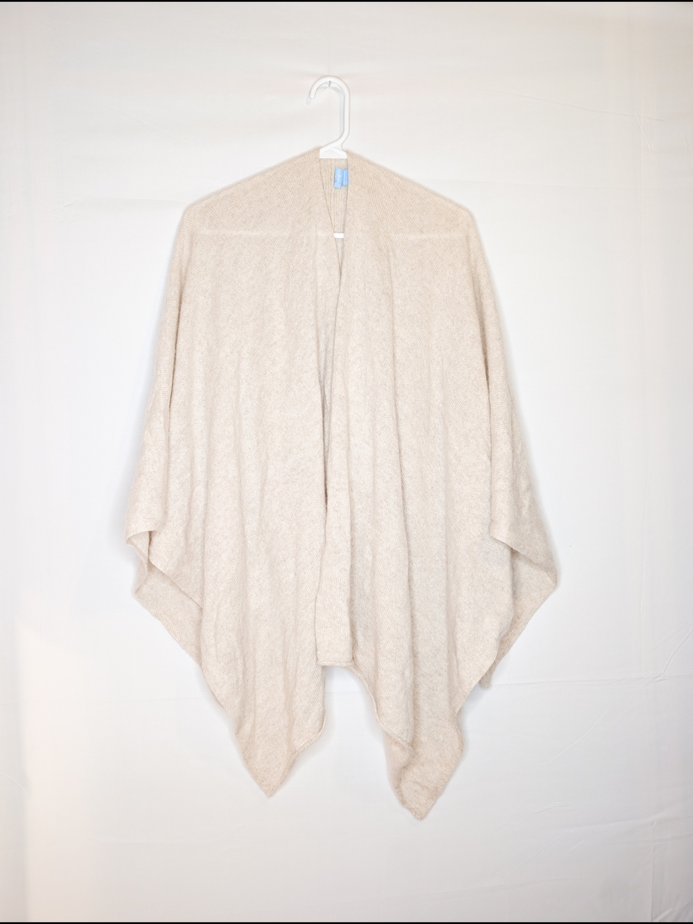 J. McLaughlin Julia Cashmere Wrap Oatmeal OS - Picture 2 of 7
